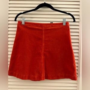 Forever 21 Burnt Orange Corduroy Skirt